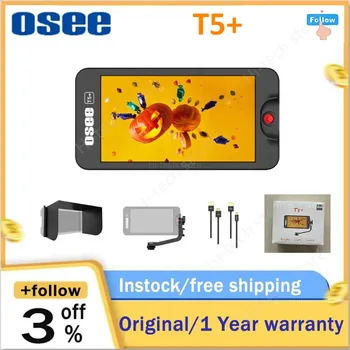 OSEE T5 + 5,5-дюймовый встроенный монитор с разрешением 1000 нит 4K HDMI 1920x1080 3D Lut1920x1080 IPS FHD 4K HDMI-совместимый Наклонный Рычаг и солнцезащитный козырек 11