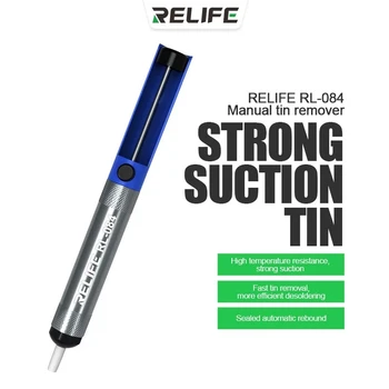 RELIFE RL-084 Ручное средство для удаления олова Высокая термостойкость Сильное всасывание Быстрое удаление олова 20