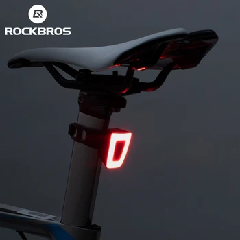 ROCKBROS официальный Велосипедный Фонарь Mni Водонепроницаемый USB Перезаряжаемый Шлем Задний Фонарь СВЕТОДИОДНЫЙ Фонарь Безопасности Ночной Езды Задний Фонарь 6