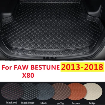 SJ High Side Custom Fit Для FAW BESTUNE X80 2013-2018 Всепогодный Водонепроницаемый Коврик Для Багажника Автомобиля, Покрытие Заднего Грузового Лайнера, Ковер 9
