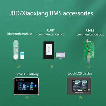 Smart JBD Xiaoxiang BMS Плата Защиты Аккумулятора Аксессуары ЖК-Дисплей UART RS485 Box Модуль Bluetooth Связь CAN GPS