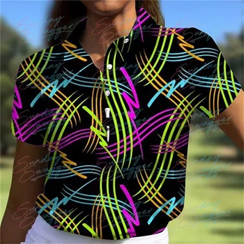 Sunday Swagger Golf Wear for Женская Рубашка Поло Одежда для Гольфа Быстросохнущая Легкая Футболка Без Рукавов Топ Ropa De Golf Mujer 12