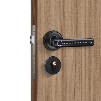 Tuya Smart Биометрическая Дверная ручка без ключа, Замок отпечатков пальцев для дома, квартиры, Офиса 12