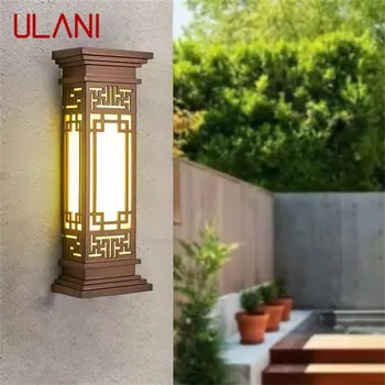ULANI Outdoor Light LED Настенные бра в китайском стиле, водонепроницаемая лампа для домашнего балкона, классическая