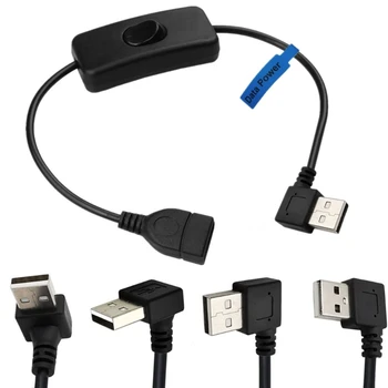 USB-удлинитель с переключателем передачи данных от мужчины к женщине USB-кабель для передачи данных для USB-гарнитуры Зарядка 95AF 16