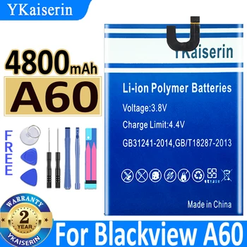 YKaiserin 4800mAh Аккумулятор A 60 для Смарт-мобильного Телефона Blackview A60 Литий-ионный Аккумулятор Batteria + Бесплатные Инструменты 2