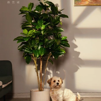 YY Бионическое растение Резиновый Баньян Декоративное Украшение на окне домашней гостиной 8
