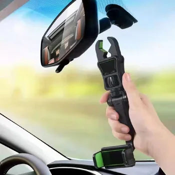 Автомобильная подставка для мобильного телефона, зеркало заднего вида, подставка для поддержки навигации, Универсальный автомобильный тахограф, защелкивающийся зажим