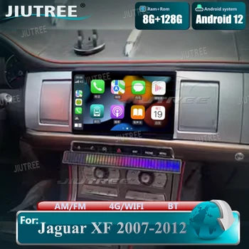Автомобильное радио Tesla Style 128G Android 12 для Jaguar XF 2007-2012 Мультимедийный стереовидеоплеер GPS Navi Головное устройство Беспроводной Carplay 11