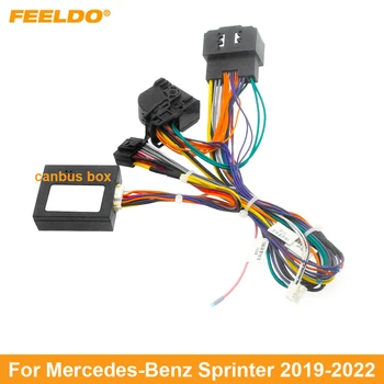Автомобильный 16-контактный кабель питания FEELDO, жгут проводов, адаптер для установки головного устройства Mercedes Benz Sprinter (19-22) 10