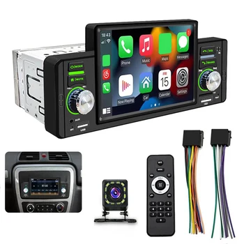 Автомобильный 5-дюймовый MP5-плеер HD CarPlay Автомобильный мультимедийный плеер Android, совместимый с Bluetooth, портативная автомобильная стереосистема USB TF, камера заднего вида 15