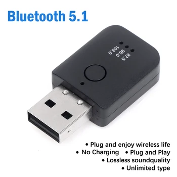 Автомобильный Bluetooth 5.1 FM передатчик Приемник громкой связи Автомобильный комплект питания Mini USB Автоматическое беспроводное аудио для автомобильного FM радио 16
