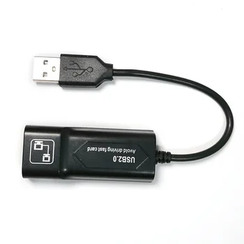 Адаптер USB-RJ45 Ethernet, Сетевая карта 100 м, Кабель для передачи данных, бесплатный привод, Подключи и играй 12