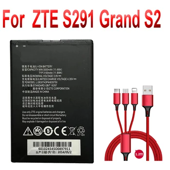 Аккумулятор Li3830T43P4h835750 емкостью 3000 мАч для аккумулятора ZTE S291 Grand S2 Bateria 1