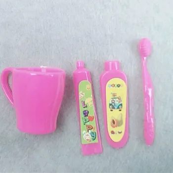 Аксессуары для переодевания девочек, мини-зубная щетка, набор из 4 предметов 9