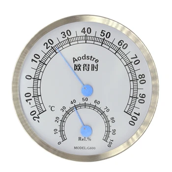 Аналоговый термометр-гигрометр для помещений с датчиком температуры и влажности из нержавеющей стали, измеритель высокотемпературного челнока 16