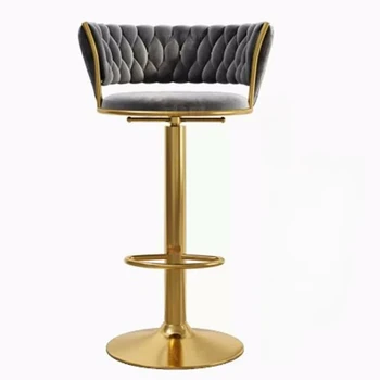 Барный стул Nordic Fashion, роскошная мебель, Барный стул, Мягкая спинка, подушка, стойка регистрации отеля, мебель Silla Comedor AA50