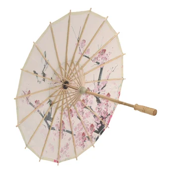 Белый декор, китайская промасленная бумага, японский зонтик, азиатский непромокаемый зонтик, танцевальный реквизит для фотосъемки свадебных сувениров. 8