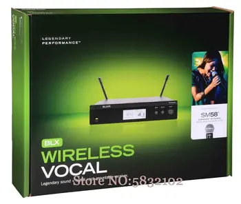 Бесплатная доставка BLX4R Высококачественная беспроводная микрофонная система для сценического выступления церковная речь, упаковка в коробку зеленого цвета