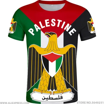 Бесплатная футболка с названием Палестины, изготовленная на заказ, футболка с национальным флагом, модная мужская футболка 17