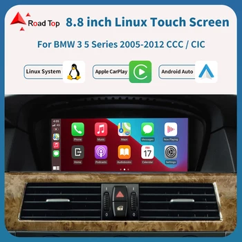Беспроводной CarPlay Android Auto Сенсорный Экран Для BMW 3 5 Серии E60/E61/E62/E90/E92/E93 CCC CIC Автомобильный Мультимедийный Дисплей Навигация 8