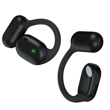 Беспроводные наушники с открытыми ушами, стереонаушники с шумоподавлением костной проводимости, легкие, совместимые с Bluetooth, для занятий спортом на открытом воздухе 11
