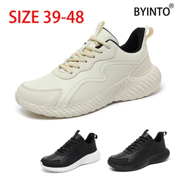 Большие размеры 39-48, мужская спортивная обувь для тенниса, легкие водонепроницаемые кожаные кроссовки, мужская обувь для ходьбы на ударопрочной подошве, Tenis Hombre 9