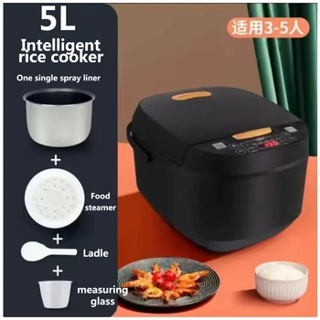 Бытовая интеллектуальная электрическая рисоварка объемом 5 л Многофункциональная электрическая рисоварка большой емкости для приготовления пищи на 2-8 человек по предварительному заказу 13