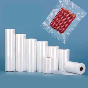 бытовой текстурированный вакуумный упаковочный пакет длиной 5 м, Тисненый мешок для консервирования замороженных продуктов, сетчатый вакуумный компрессионный мешок, рулонный мешок 2