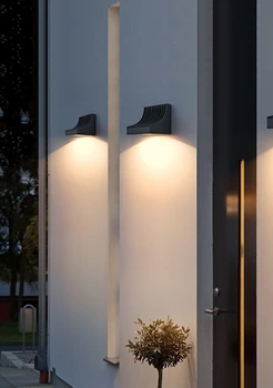 Водонепроницаемая лампа для мытья стен Внутренний двор креативный внешний настенный светильник Лестница коридор балкон настенный светильник Прихожая лампа 19