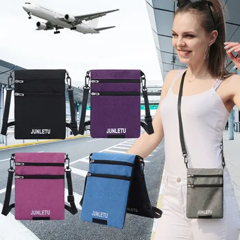 Водонепроницаемые сумки-загранпаспорта для путешествий, противоугонные сумки для хранения документов, нейлоновый портативный RFID ID, органайзер для кредитных карт, шейный мешочек 10