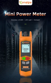 Волоконно-оптический Измеритель мощности Komshine-KPM-11M, Mini OPM -70 ~ + 10 дБм,-50 ~ + 26 дБм, поддержка PT интерфейса FC SC ST 4