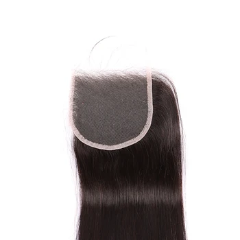 Волосы Real HD, незаметные, плавящаяся кожа, кружевные застежки 4x4, Бразильские прямые человеческие волосы 10-22 дюйма 20