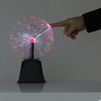 Волшебный световой шар USB Электростатический шар с голосовым управлением Плазменный Волшебный Маленький шар ночного освещения Электростатический шар Легкого касания 15