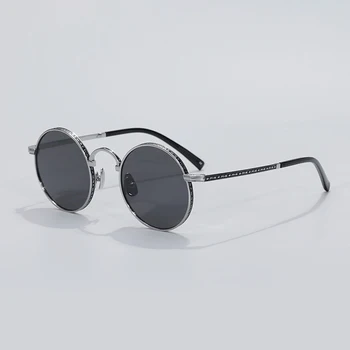 Высококачественные круглые солнцезащитные очки из чистого титана M3100 для мужчин, роскошный брендовый дизайн, классические модные очки для женщин, солнцезащитные очки UV400