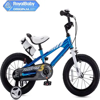 Высококачественный 16-дюймовый велосипед Freestyle синего цвета с мощными двойными ручными тормозами для максимальной безопасности и комфорта 19