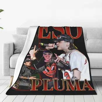 Вязаные одеяла Mexicano Rap Peso Pluma, Фланелевое теплое покрывало для автомобильного дивана, Покрывало для дивана 11