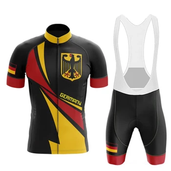 Германия 2022 Летний Новый комплект велосипедной майки Мужские майки для гоночных велосипедов MTB Велосипедная одежда Велосипедная форма Майо Ropa Ciclismo 20