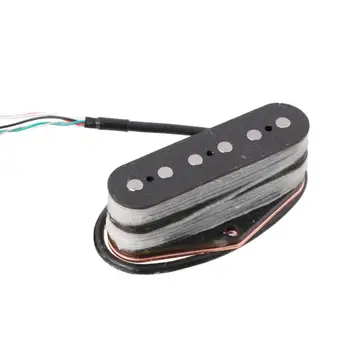 Гитарный бридж-звукосниматель Alnico 5 с одной катушкой, звукосниматель для 6-струнной электрогитары, акустической гитары 12
