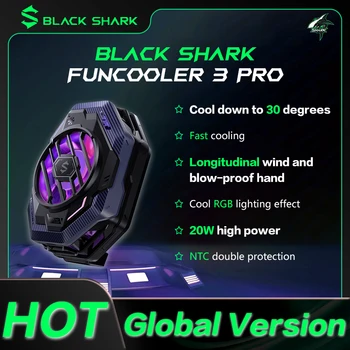 Глобальная версия Black Shark FunCooler 3 Pro с RGB Подсветкой Быстрый Охлаждающий Вентилятор Поддержка Кулера APP Control ICE Dock для Android / iOS 10