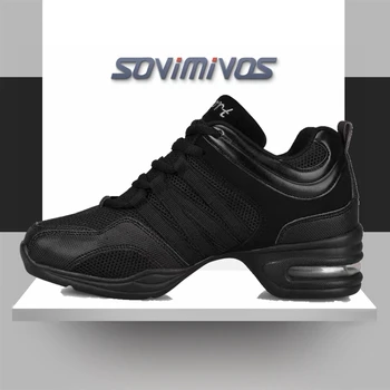 Горячая распродажа 2022 EU35-42 Спортивная обувь с мягкой подошвой, дышащая Танцевальная обувь, Кроссовки для женщин, тренировочная обувь, современная танцевальная джазовая обувь 12