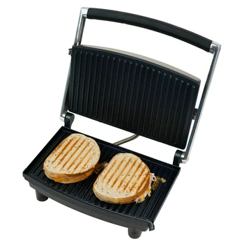 Гриль и устройство для приготовления изысканных сэндвичей для здорового приготовления пищи – Гриль для помещений с поддоном для капель от (Silver) 3
