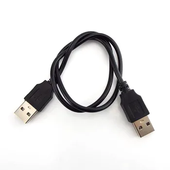 Двойной компьютерный удлинитель USB 2.0 типа A от мужчины к мужчине Высокоскоростной Соединитель адаптера Удлинитель Шнура для передачи данных Линия синхронизации