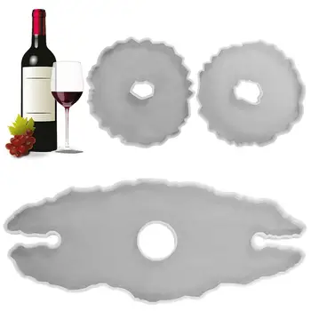 Держатель для бокалов для вина, Форма для смолы, Винный стеллаж, Силиконовые формы для литья из смолы, формы для держателя вина, формы для литья из смолы для вина своими руками 3
