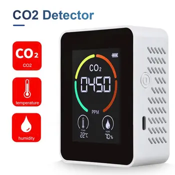 Детектор качества воздуха 3 в 1, детектор углекислого газа, монитор парниковых газов сельскохозяйственного производства, Тестер качества воздуха, измеритель CO2