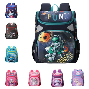 Дети и ученики, Мультяшный трехмерный школьный рюкзак, легкий единорог, ракетный автомобиль, модный рюкзак астронавта, сумка для ежедневного хранения 13