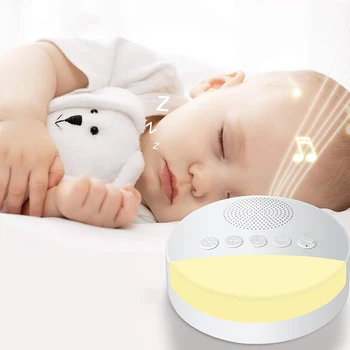 Детская машина с белым шумом, USB-аккумуляторная машина для сна с отключением по времени, проигрыватель звука для детского сна, таймер ночного освещения, проигрыватель шума 19