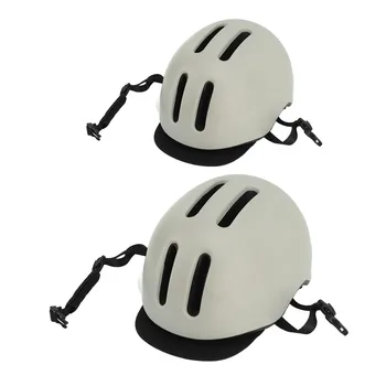 Детский шлем Амортизирующий шлем Ударопрочный Удобный для кожи ремешок для подбородка Серый для катания на роликовых коньках для 15