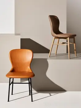 Дизайнерский креативный стул из кованого железа, сетка, Красный Ins, Маникюрный салон, стул для макияжа, гостиная, стул из массива дерева, обеденный стул для дома 13