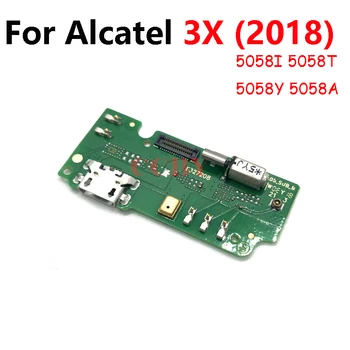 Для Alcatel 3X 2018 5058 5058I 5058T 5058Y 5058A 5058J USB Плата Для Зарядки Док-порт Разъем Гибкий Кабель 3